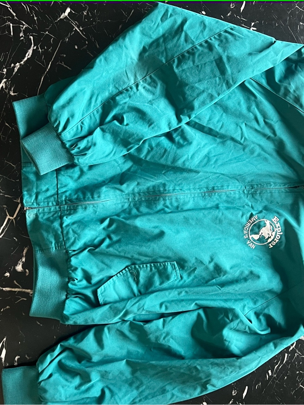 Teal Men’s Outdoor Jacket with Logo